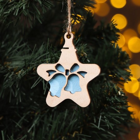 New Year. New Year's set "Stars" 8 pieces, 2025, Blue color-6