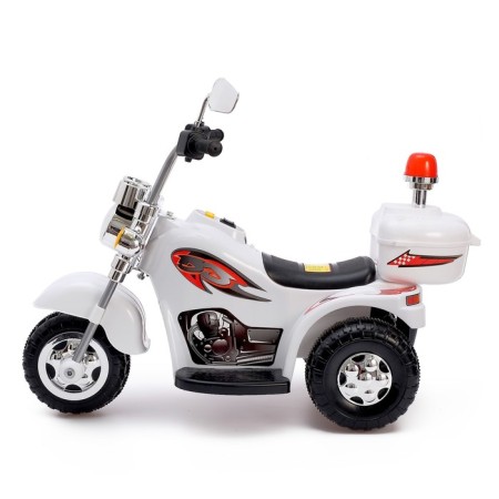 Children's electric car "Chopper", white color-1