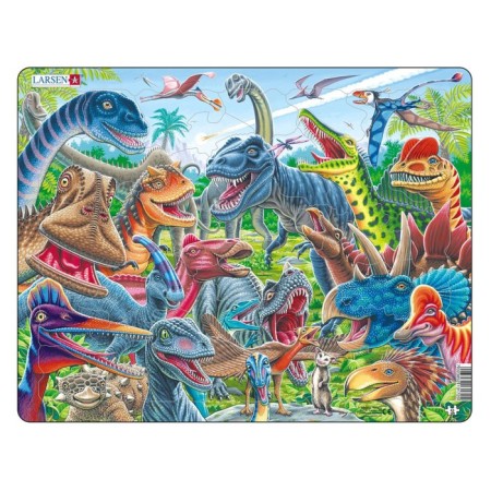Larsen puzzle "Happy dinosaurs", 43 elements