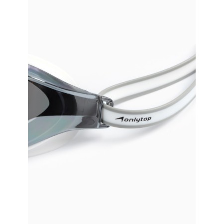 Onlytop swimming glasses, white, mirror-5