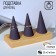 Rings stand 13 × 5 × 8, wood, cones, black-beige color