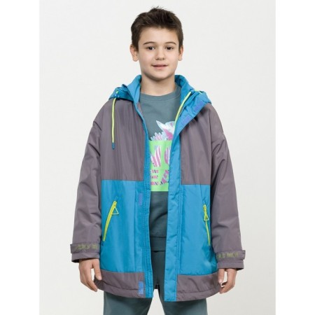 Windbreaker for boys, height 122 cm, gray color-2