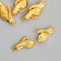 Magnetic metal fastener "Hands" gold 3x1.3 cm