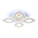LED ceiling LED with Ambrella Light, Original, FA8841, 4XLED, 80 W, 6000LUM, 3000-6400K, white color, white