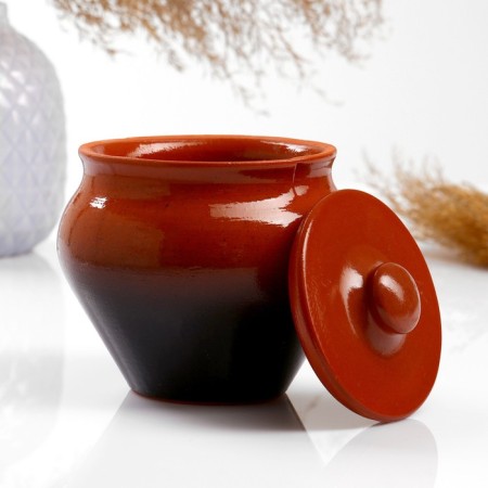 Set "Vyatka Ceramics Trio" 0.5lx3pcs + grasp, tinted-2
