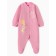Children's jumpsuit with closed legs "Bunny", pink color, height 74