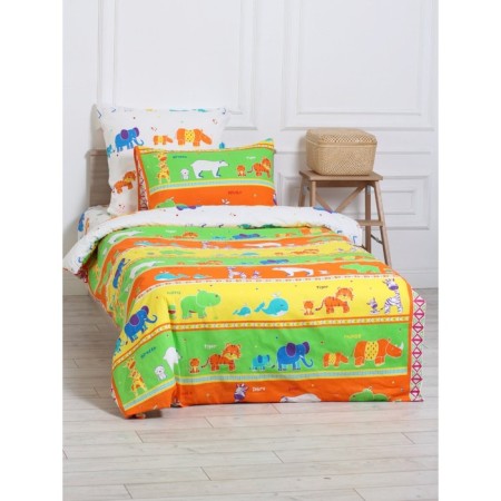 Bed linen 1.5 joint venture "Zoo", size 145x210 cm, 145x210 cm, 50x70 cm