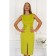 Women's dress, size 46, color lime 5510
