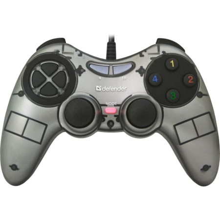 Defender Zoom, Xinput gamepad, wired, vibration, for PC, USB, gray-black