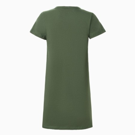 Night shirt female, green color/print, size 46-7