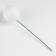 Figure for crafts and decor on the “ball” wire, set of 20 pcs., Size 1 pc. - 2 × 7 cm, white color