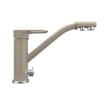 Mixer for the kitchen Ulgran Quartz UQ-010, with a tap for drinking water, color 03 dessert