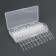Gel tips for nail extension, 240 pcs, a soft square, full matte coating, in a container, color transparent color