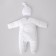 Kinderlitto Satin discharge kit, 4 items, height 50-56 cm, white color