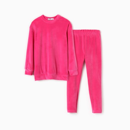 Kidsa (sweatshirt, leggings) KAFTAN PLUSHY R.30 (98-104), fuchsia-5
