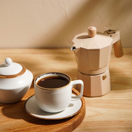 Geyser Coffee machine SL Home "Framo", 150 ml, 11 × 15.5 × 12 cm, beige color-9