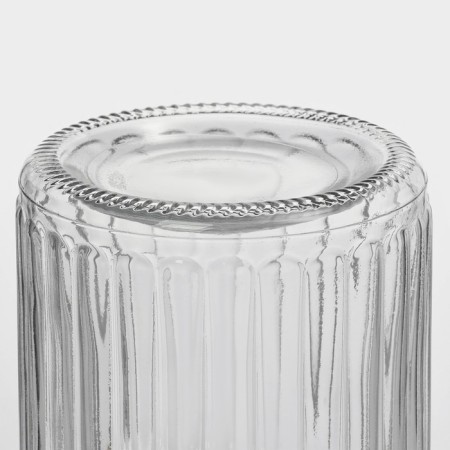 Glass Bank for bulk products with ceramic lid "Tea Conversations", 300 ml, 8 × 14 cm, white cover color-6