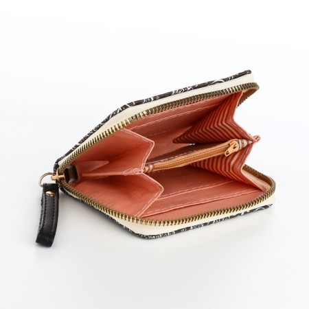 Women's wallet with lightning, black color-4