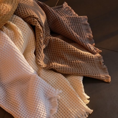 Waffle towel SL Home: BOHO "Sabbia" 100x180 cm, 100% cotton, 300 g/m2-7