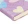 Notepad 80 sheets in a cage (8.8 x 14 cm) Mazari "Pastel Heart", on an elastic band, 70g/m2, 4 Mix colors