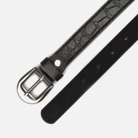 Building belt, width 2 cm, screw, buckle metal, black color-2
