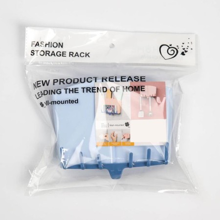 Holder for bathrooms and kitchen accessories on Velcro, 17 × 7 × 12 cm, color mix-5