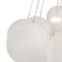 Suspended lamp Fiesta, 6xe14, color chrome