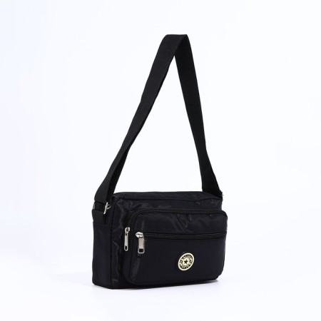 Bag Cross-Bodi with a zipper, black color-2