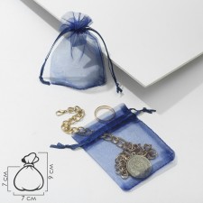Gift bag, 7 × 9, dark blue color