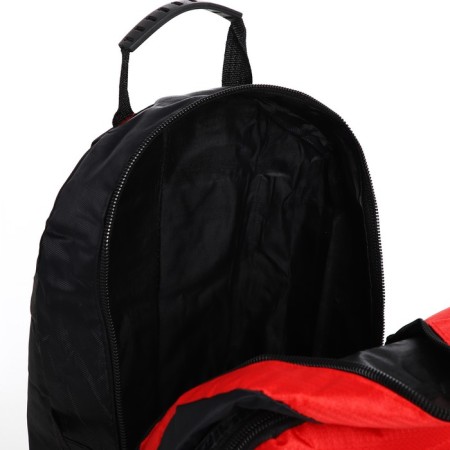 Tourist backpack on lightning, 4 external pockets, red/black color-8