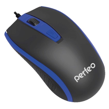Perfeo Profil mouse, wired, optical, 1600 dpi, USB, blue