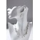 Set 2 objects: earrings, beads "pearl thread", white color in silver, 45 cm