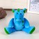 Soft toy "Dracos with stars", 14 cm, blue color