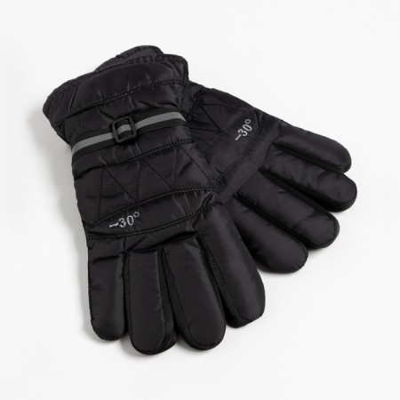 Men's gloves are waterproof, black color, size 12 (25-30 cm)