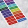 Paper stickers on the “Notes” substrate, for a diary of 6 × 21 cm