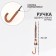 The umbrella semi -automatic "paw", 8 spokes, r = 46/54 cm, d = 108 cm, beige color