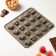 Form for jewelry "Forest Tale", silicone, 22 × 19 × 1.5 cm, 20 cells, gray color