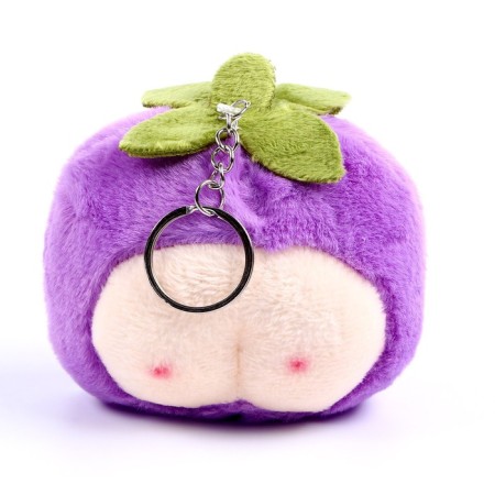 Fruit keychain, 8 cm, species mix-3