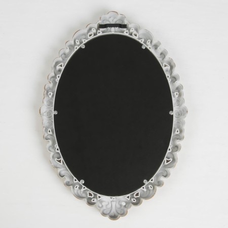 Wall mirror "monogram", mirror surface 16 × 23 cm, color "white gold"-3