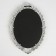 Wall mirror "monogram", mirror surface 16 × 23 cm, color "white gold"