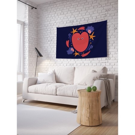 Decorative panel with photo printing "Dizzying love", horizontal, size 100x150 cm