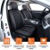 Frozen on the seat, universal Senator Creed, eco -leather, 2pcs, foam 10mm, black 77718