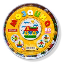 Mosaic is round, diameter 13 mm, 80 pcs