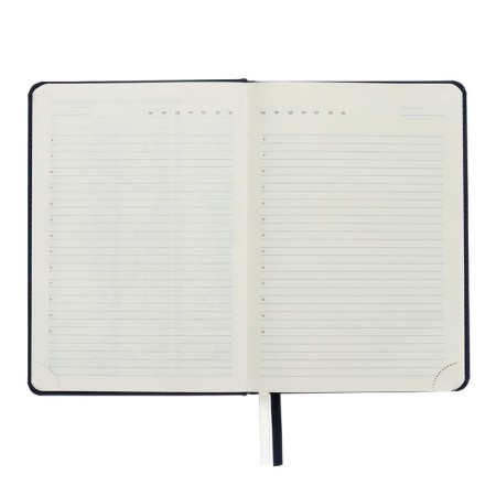 Leduced A5, 160 sheets, Devente.emblem, solid cover of artificial leather with foam rubber, liescap, block 70 g/m2, blue-6