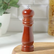 Mill for spices of the share, 17 × 4.5 cm, metallic mechanism, dark wood color