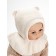 Hat helmet Children's Amarobaby Pure Love Helmet, lining, size 46-48 cm, milk color