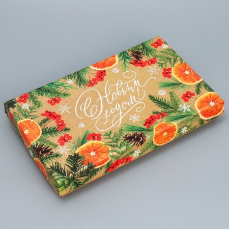 Folding box "Mandarin mood", 25.5 x 15 x 4 cm, New Year-1