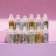 Sparkles for the decor "Starfall", 12 bottles, small/medium/large, multi -colored
