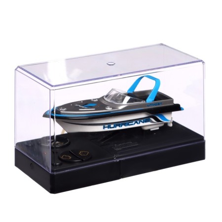 The radio -controlled mini boat boat works on the battery, the color is blue-7