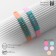 Bracelets "Demetrons" Silicone, Love+Friend, Mix color, 20 size